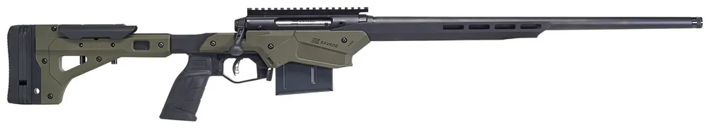 Savage Arms Axis II Precision Rifle 30-06 Springfield 5+1 22" Threaded Barrel Aluminum Chassis AccuTrigger Blk/Grn 57553