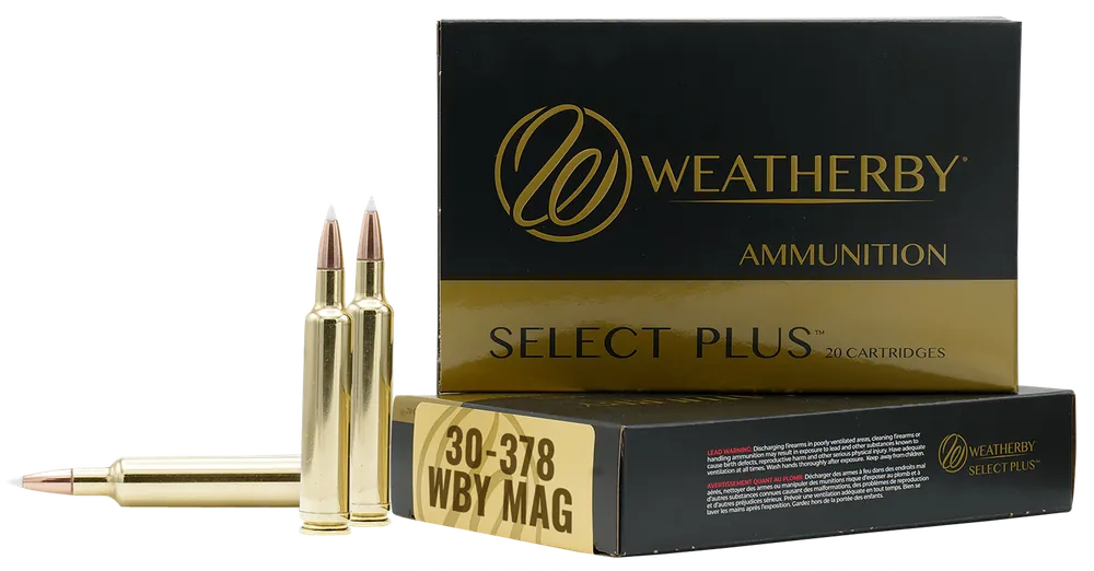 Weatherby Select Plus 30-378 Wthby Mag 220 gr Hornady ELD-X 20 Bx/ 10 Cs