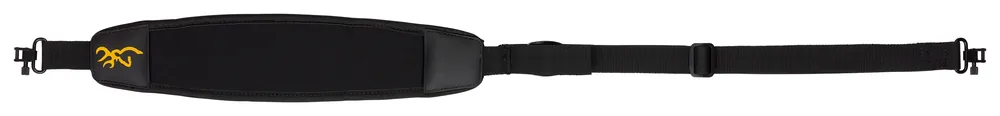 Browning Big Game Sling made of Black Neoprene with 25"-50" OAL, Adjustable Design & Swivels for Rifle/Shotgun