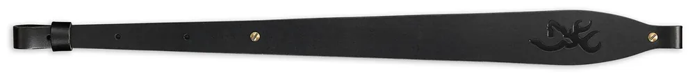 Browning Big Buckmark Sling made of Black Leather with 25"-35" OAL & Adjustable Design for Rifles
