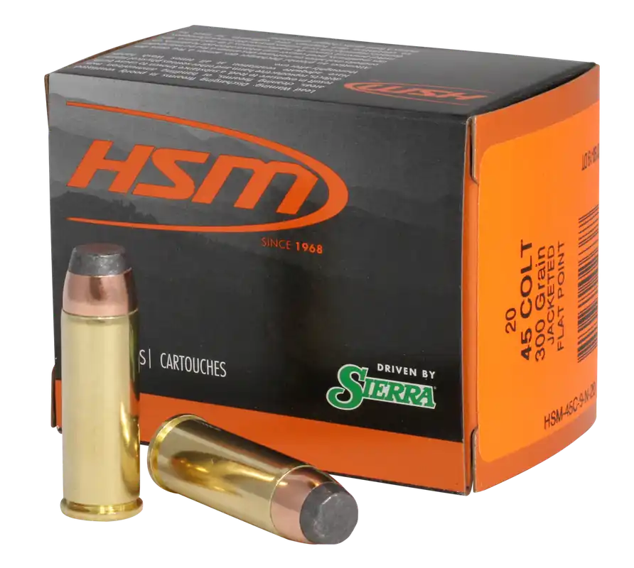 HSM Pro Pistol 45 Colt (LC) 300 gr Jacketed Soft Point 20 Bx/ 20 Cs