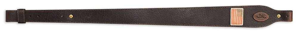 Browning Freedom Sling made of Dark Brown Leather with 25.50"-28" OAL & Adjustable Design for Rifles