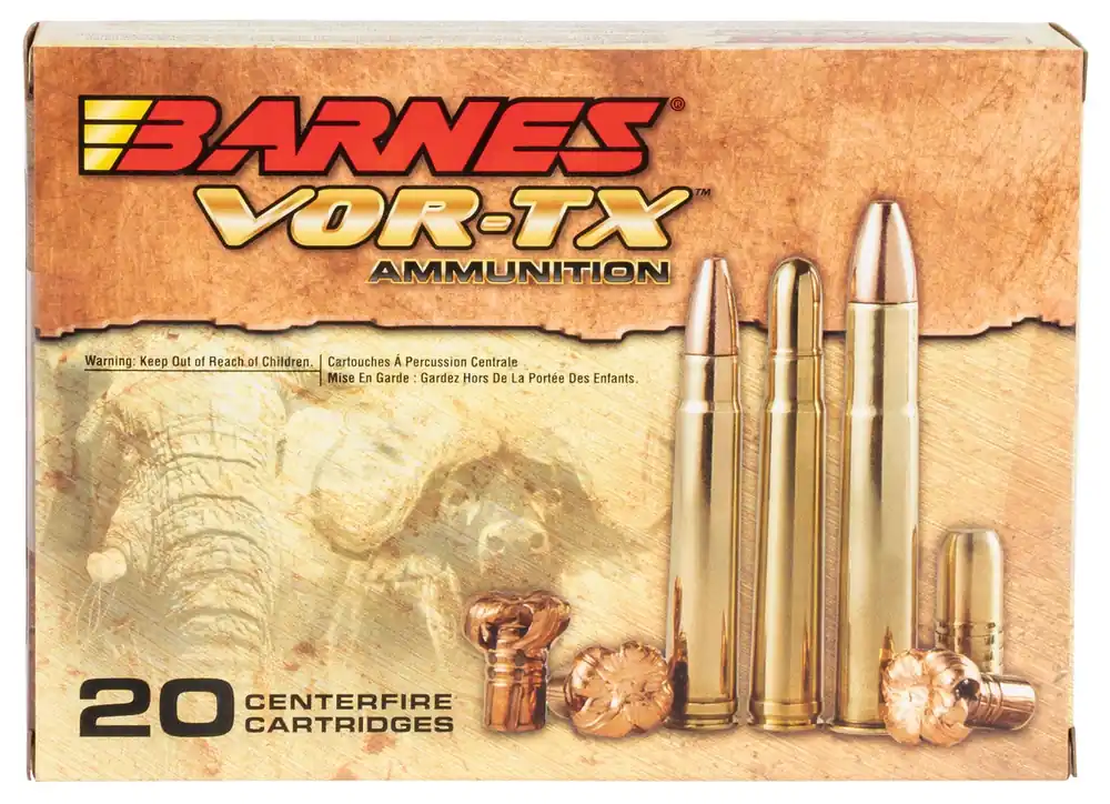 Barnes Bullets VOR-TX Safari 416 Rem Mag 400gr Round Nose Banded Solid 20 Rounds Per Box 22018