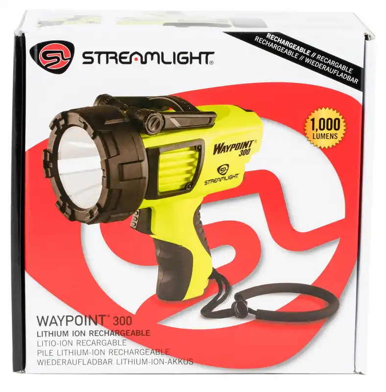 Streamlight WayPoint 300 35/550/1000 Lumens White LED Yellow Polycarbonate 678 Meters