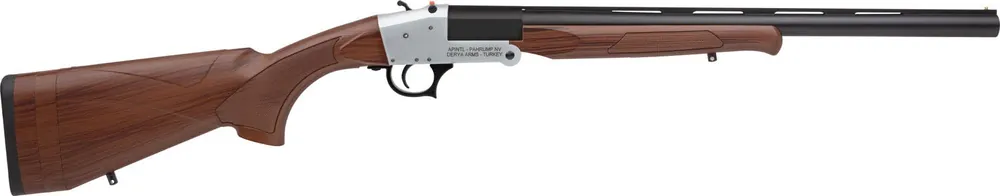 Rock Island Traditional Single Shot 12 Gauge 20" 1rd 3" Silver Anodized Rec Woodgrain Stock Right Hand (Full Size)