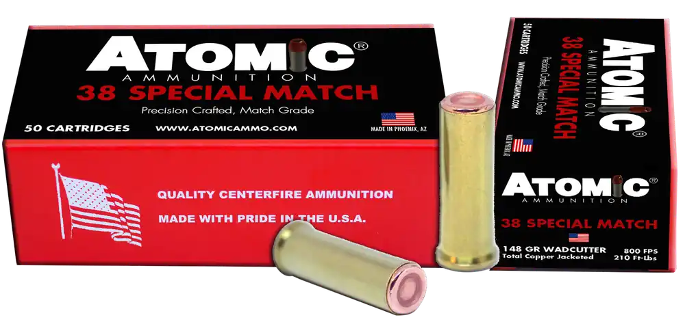 Atomic Match 38 Special 148 gr Hollow Base Wadcutter 50 Bx/ 10 Cs