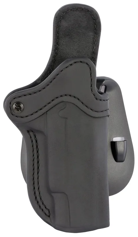 1791 Gunleather Optics Ready Paddle Holster OWB Stealth Black Leather Fits 1911 4"-5" Size 01 Belt Loop Mount RH