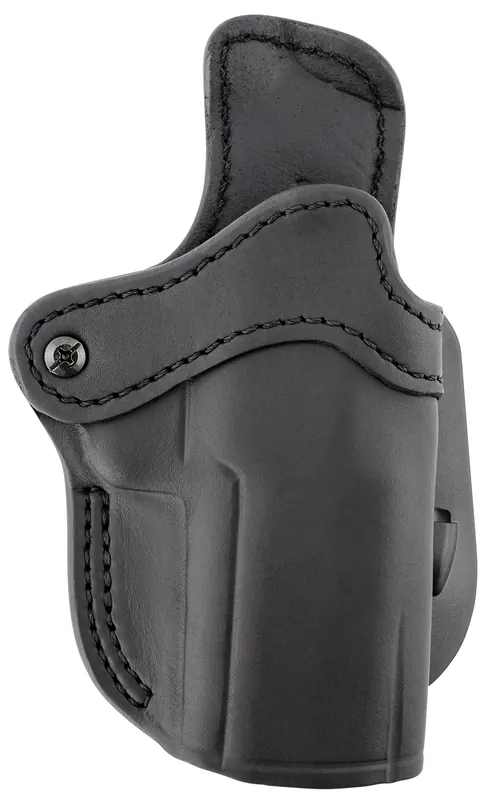 1791 Gunleather Optics Ready Paddle Holster OWB Stealth Black Leather Fits Sig P320/Springfield XD-M/Walther PPQ Size 2.4 Belt Loop Mount RH