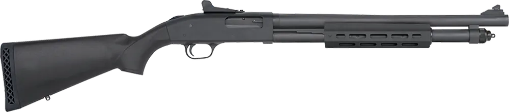 Mossberg 50765 590A1 Tactical 12 Gauge 3" 6+1 18.50" Cylinder Bore Barrel Black Parkerized Rec with Ghost Ring Sight Black Synthetic Stock Right Hand Includes M-LOK Handguard