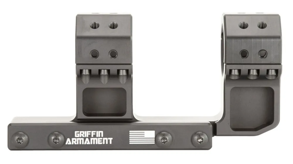 Griffin Armament SPRM Scope Mount/Ring Combo Black Anodized Cantilever 30mm Tube 1.93" Mount Height 15 MOA Aluminum Tactical Rifle