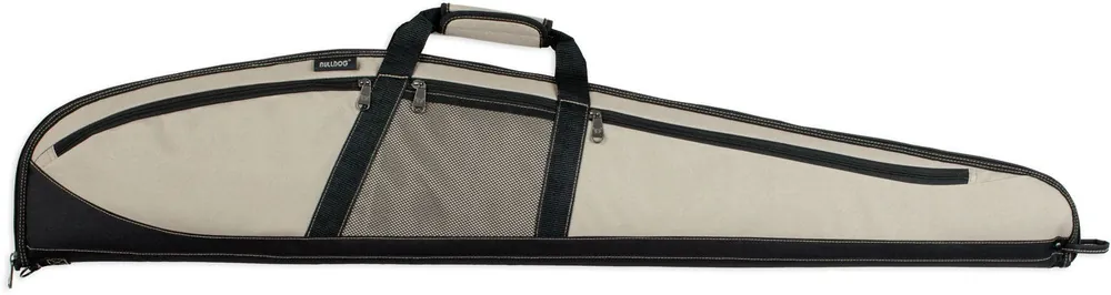 Bulldog Plus Rifle Case 48 Taupe with Black Trim Water-Resistant Nylon"