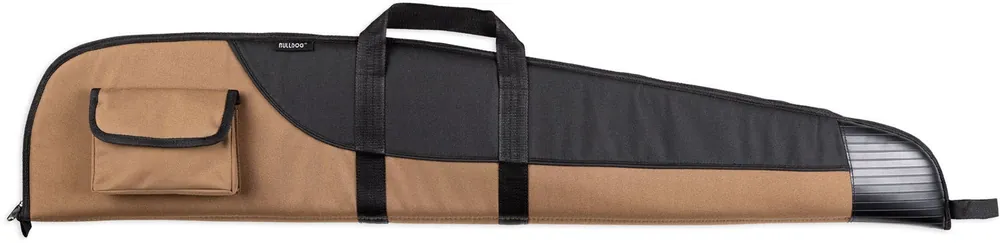 Bulldog Superior Rifle Case 48 Tan w/Black Panels Water-Resistant Nylon"