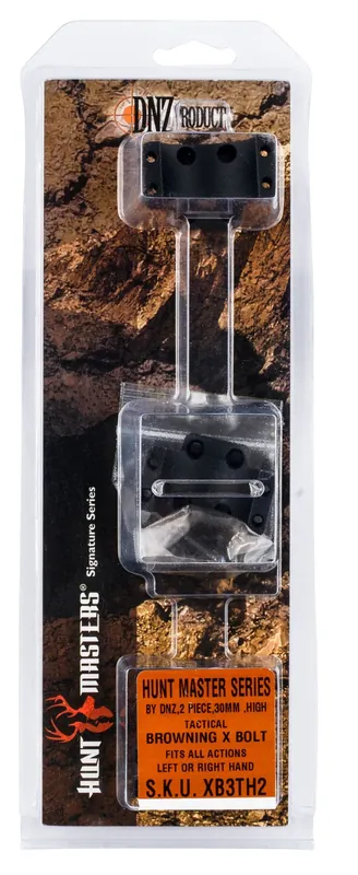 DNZ Game Reaper 2 Scope Mount/Ring Combo For Rifle Browning X-Bolt 30mm Tube High Rings 1.06" Mount Height Matte Black Aluminum