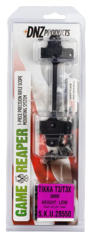 DNZ Game Reaper Scope Mount/Ring Combo Matte Black Tikka T3/T3x 30mm Tube Aluminum Rifle