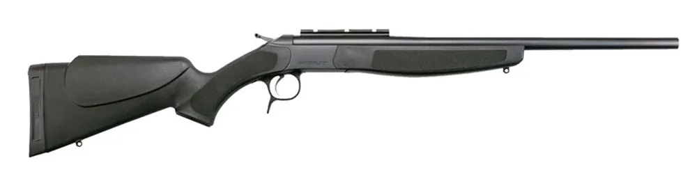 CVA Scout Full Size 350 Legend 1 Shot 20" Matte Blued Steel Barrel & Receiver, Black Fixed Synthetic Stock, Right Hand