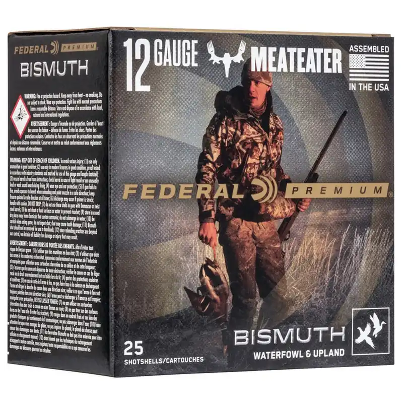 Federal Premium Bismuth 12ga 2.75" 1-1/4oz 5 Shot 25 Shells Per Box