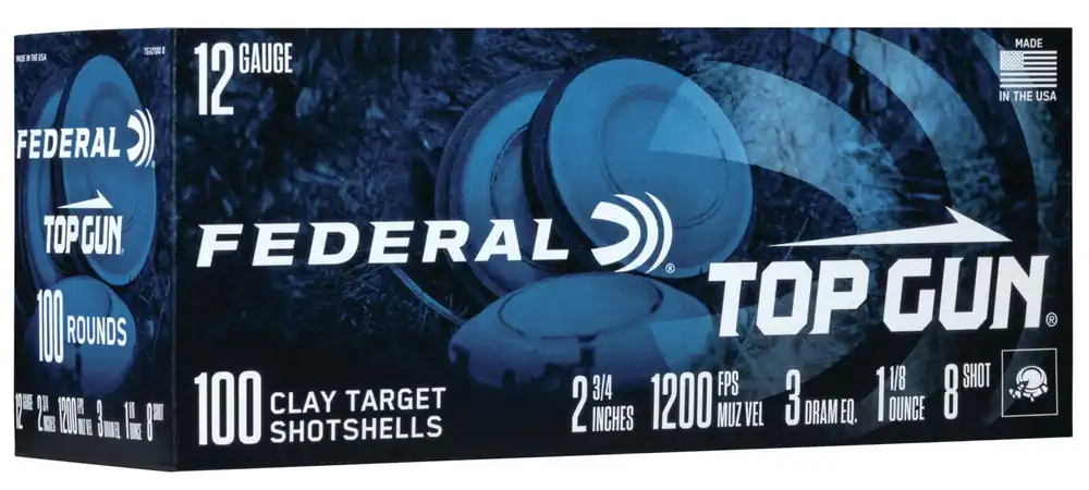 Federal Top Gun 12 Ga 2.75" 1 1/8 oz 1200 fps 7.5 100/Box