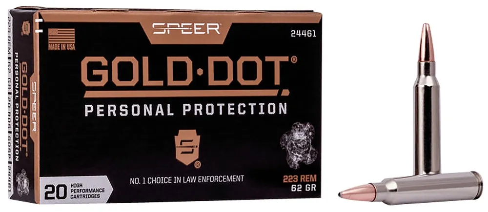 Speer Gold Dot Personal Protection 223 Rem. 62 Gr. Soft Point 20/Box