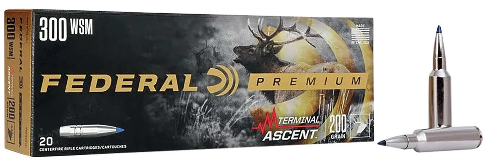 Federal Premium 300 WSM 200 Gr. Terminal Ascent 20/Box