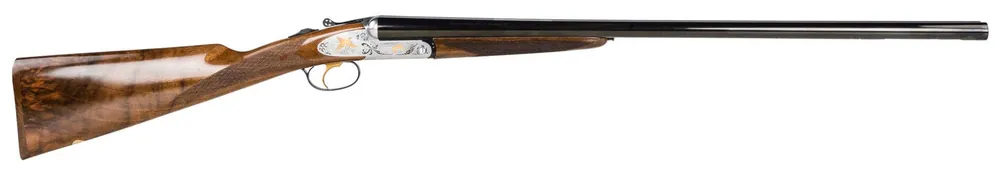 F.A.I.R. De Luxe Prestige 12 GA Shotgun 28" Blued Barrel 3" Chamber 2Rd Silver Engraved Metal Walnut Stock Right Hand FRISPRDL1228