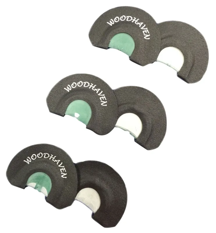 Woodhaven Ninja Diaphragm Call Triple Reed Attracts Turkeys Black 3 Per Pkg