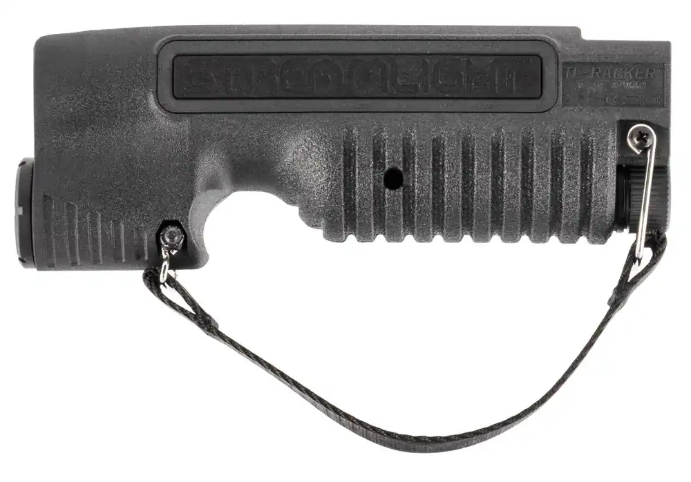 Streamlight TL-Racker Shotgun Forend Light Mossberg 500/590 Shockwave 1000 Lumens Output White 283 Meters Beam Matte Black Nylon