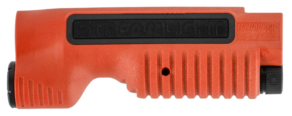 Streamlight TL-Racker Shotgun Forend Light Mossberg 500/590 Shockwave 1000 Lumens Output White 283 Meters Beam Orange Nylon