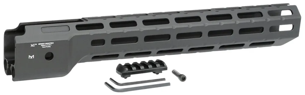 Midwest Industries Combat Ruger PC9 M-Lok Handguard Black Hardcoat Anodized 6061-T6 Aluminum 14"