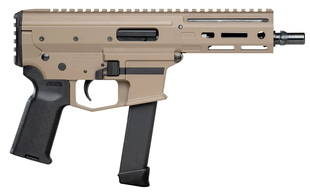 Angstadt Arms MDP-9 9mm Luger 27+1 5.85" Chromoly Barrel Alum Rec Pic Rail Polymer Pistol Grip Black/FDE Finish AAMDP09PF6