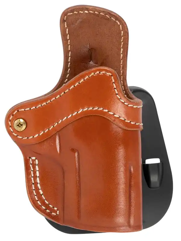 1791 Gunleather Optics Ready Paddle Holster OWB Classic Brown Leather Fits H&K VP9SK Size 2.4S Paddle Mount RH