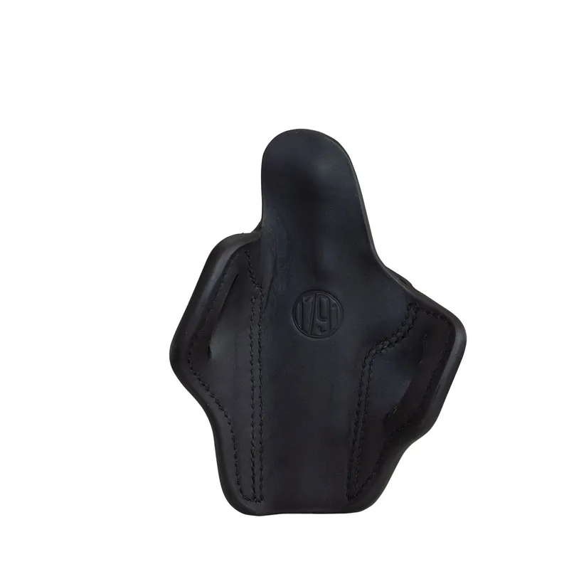 1791 Gunleather Optics Ready BH1 OWB Stealth Black Leather Fits 1911 4"-5" Belt Slide Mount RH