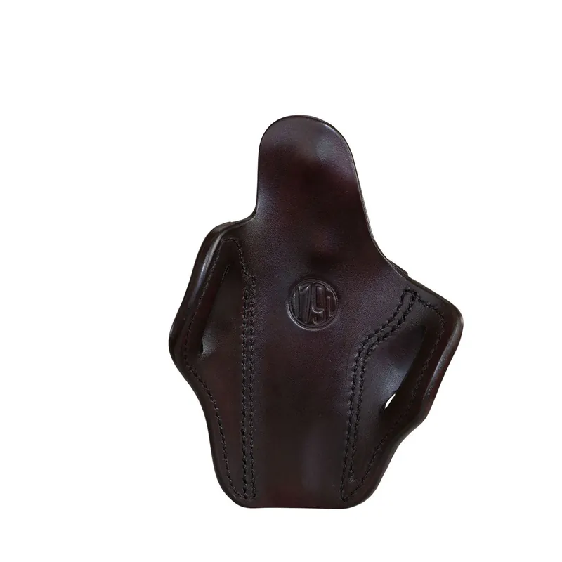 1791 Gunleather Optics Ready BH1 OWB Signature Brown Leather Fits 1911 4"-5" Belt Slide Mount RH