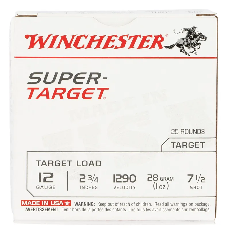 Winchester Ammo Super Target 12 Gauge 2.75" 1 oz 7.5 Shot