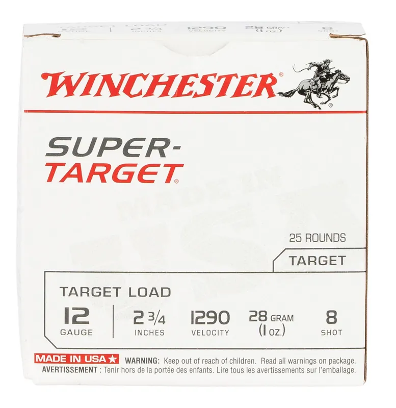 Winchester Ammo Super Target 12 Gauge 2.75" 1 oz 8 Shot
