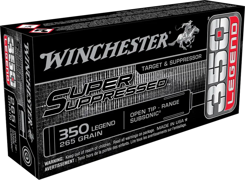 Winchester Ammo Super Suppressed 350 Legend 255 gr Open Tip Range 20/Bx