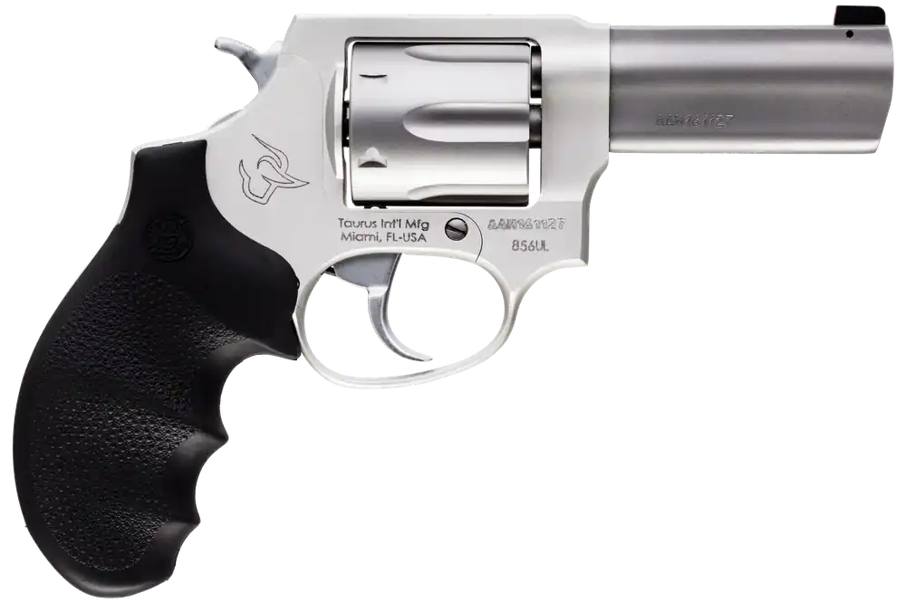 Taurus 2-85639ULNS 856 Ultra-Lite Defender 38 Special +P 6rd 3" Matte Stainless Steel Black Hogue Rubber Grip