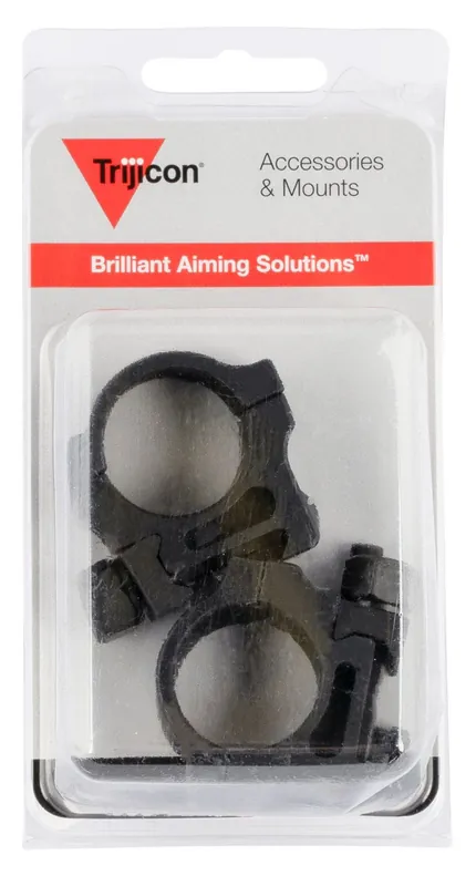 Trijicon Scope Ring Set Picatinny Rail 1" Black Hardcoat Anodized Aluminum