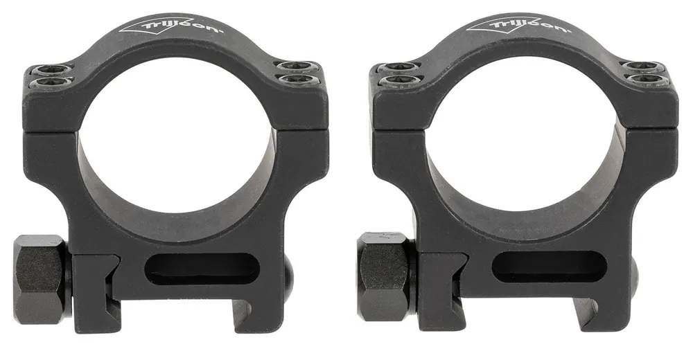 Trijicon Scope Ring Set Picatinny Rail 30mm Tube Black Hardcoat Anodized Aluminum