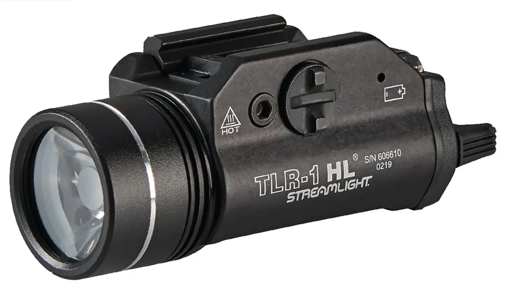 Streamlight TLR-1 HL Dual Remote Kit 1000 Lumens Output White LED Light 283 Meters Beam Picatinny Rail Mount Black Anodized Aluminum