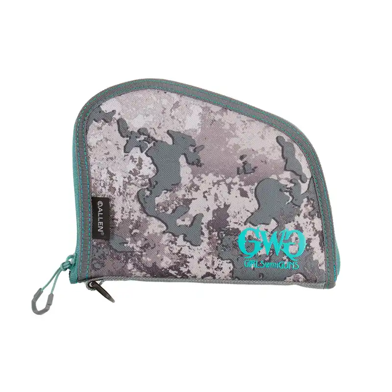Allen Girls With Guns In The Shade Handgun Case with Shade Camo Finish, Locking Zipper & Foam Padding 8 L"