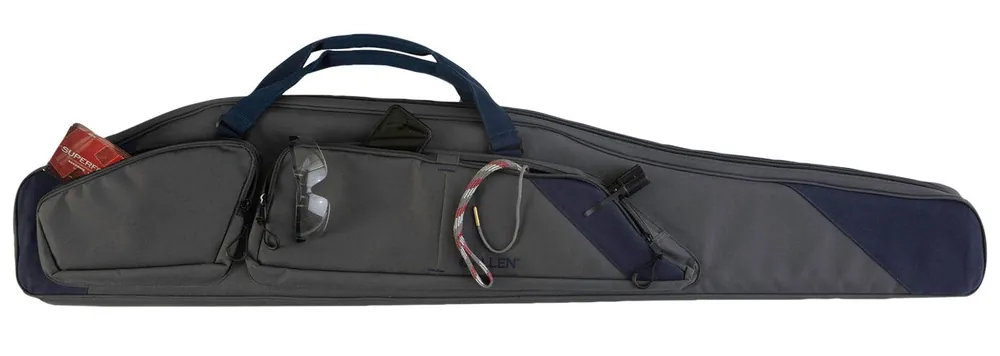 Allen Kenosha Rifle Case 50 Gray with Indigo Trim Endura with Foam Padding