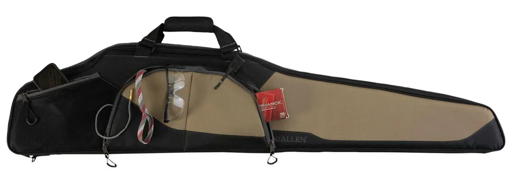Allen Sawatch Rifle Case 46 Black with Tan Accents Endura with Foam Padding