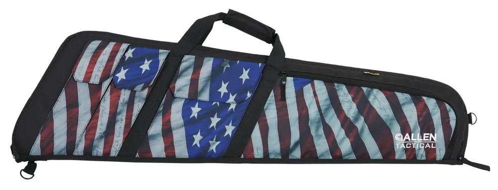 Allen Victory Wedge Tactical Case made of Endura with Victory Stars & Stripes, Black Trim, Foam Padding, External Pockets & Lockable Zippers 41 L"