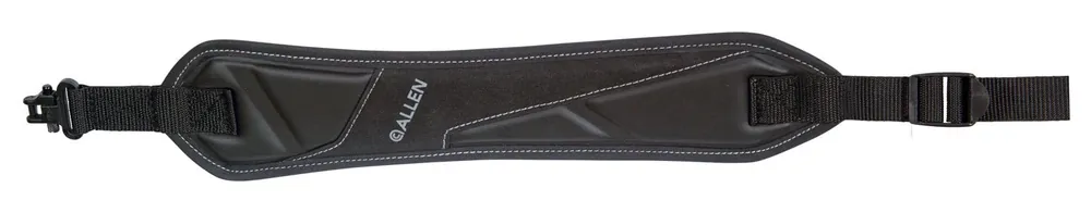 Allen Glenwood Lightweight Sling made of Black Nylon Webbing with Foam Padding, 15"-38" OAL, Adjustable Design & Swivels for Rifle/Shotgun