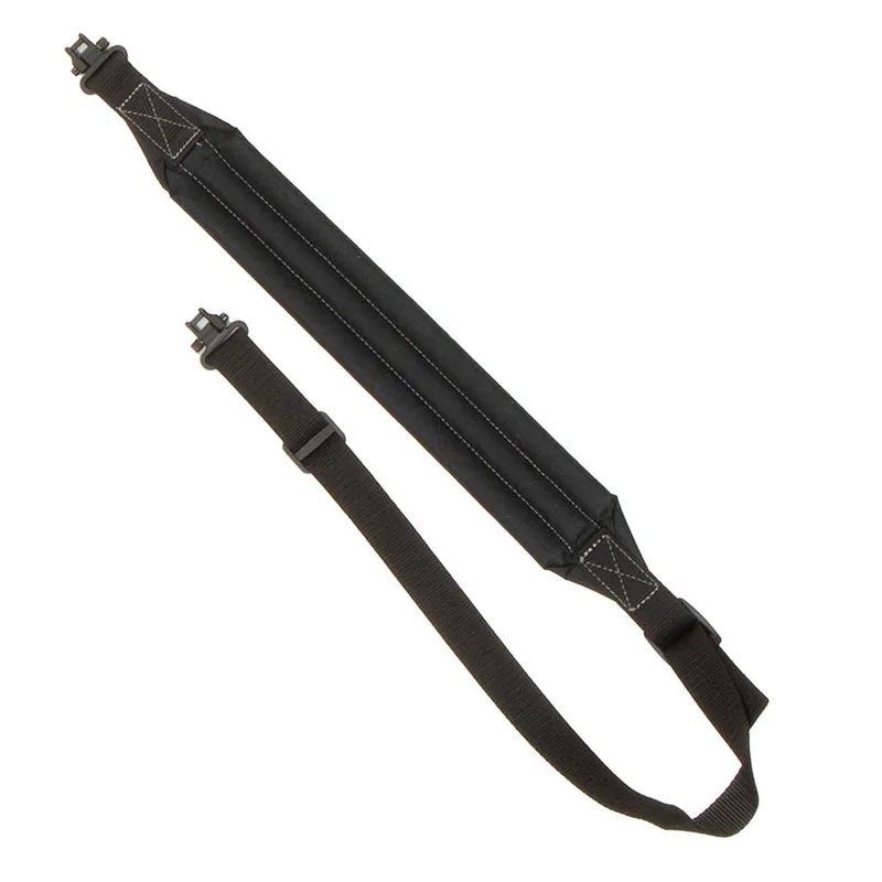 Allen Standard Sling made of Black Endura with 20"-42" OAL, Padded Design & Swivels for Rifles