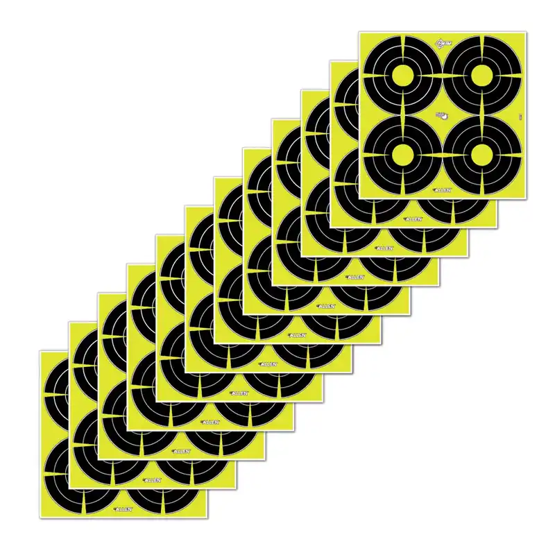 EZ-Aim Splash Reactive Target 12"x12" Black/Yellow 12 Targets Per Pack
