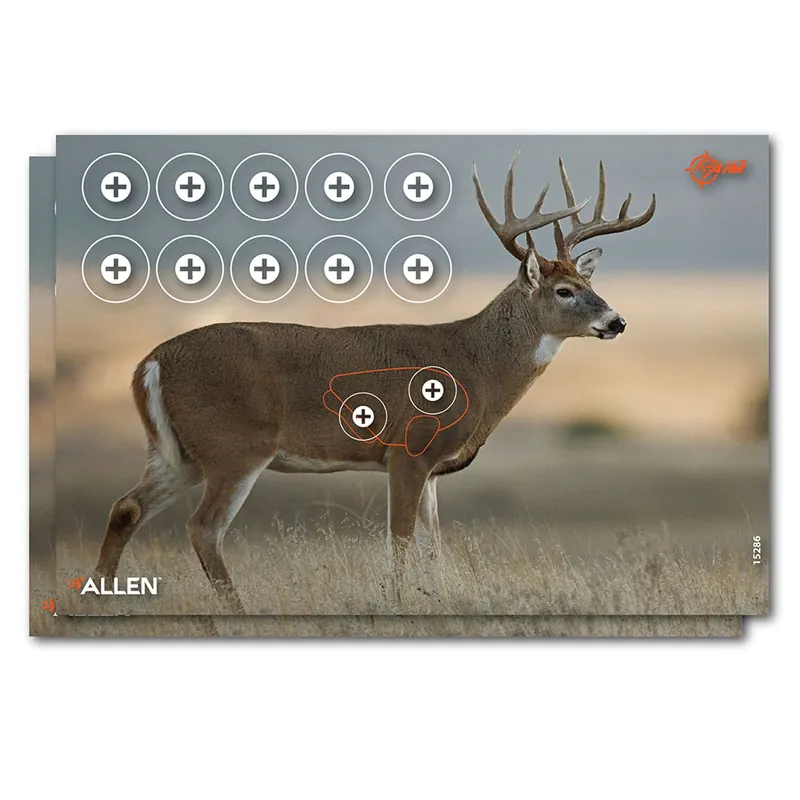 EZ-Aim Whitetail Deer Paper Hanging 23" x 35" Multi-Color Includes Pasters 2 Per Pkg
