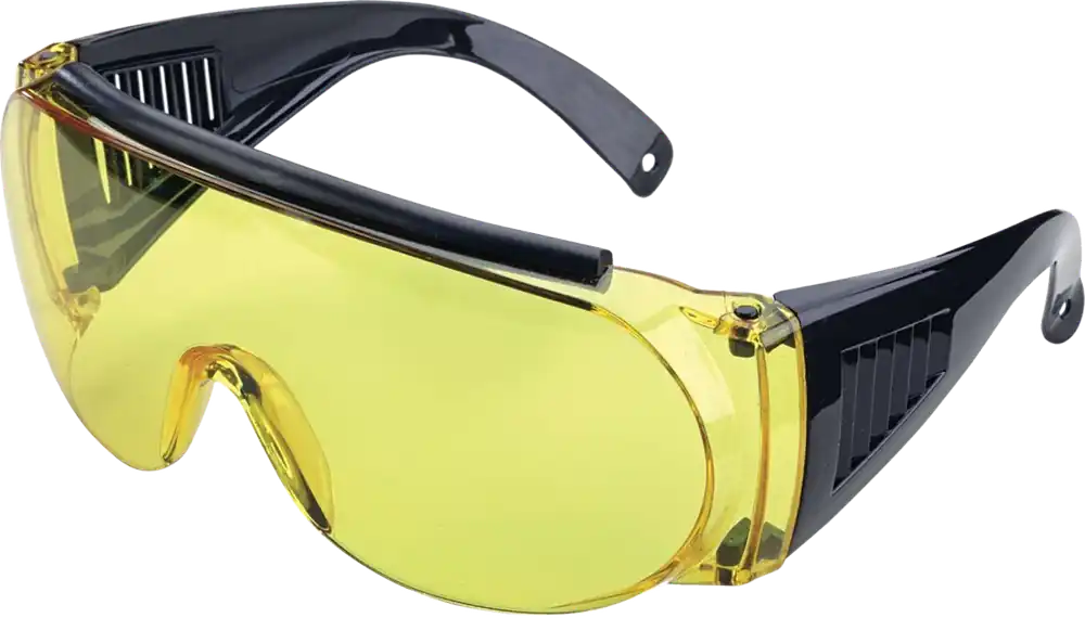 Allen 2170 Shooting & Safety Fit-Over Glasses 100% UV Rated Yellow Lens with Gray Frame & Rubber Nose Piece for Adults
