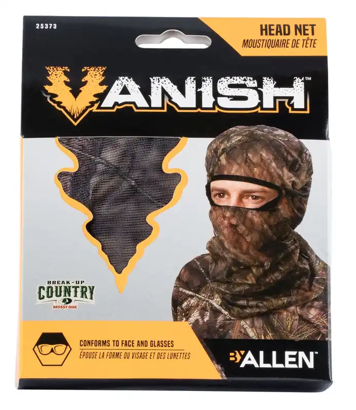 Vanish Visa Form Full Head Net Mossy Oak Break-Up Country Mesh Full Face Mask OSFA