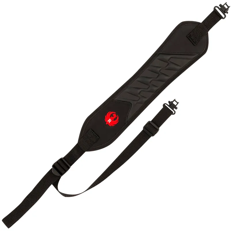 Ruger Summit Ultralite Molded Sling 3.75" W x 20.25" L Adjustable Black Neoprene with Foam & Swivels